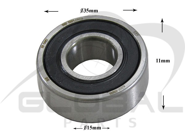 Gallery image 1 of ΡΟΥΛΕΜΑΝ ΠΛΥΝΤΗΡΙΟY ΡΟΥΧΩΝ 6202 2RS SKF 15x35x11