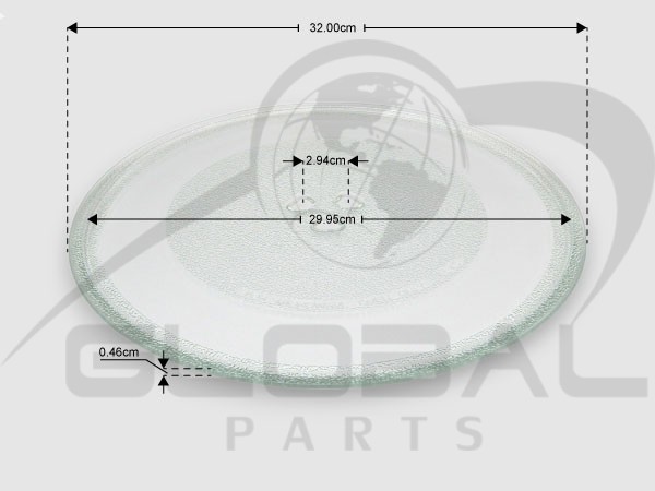 Gallery image 1 of ΓΝΗΣΙΟ ΠΙΑΤΟ ΦΟΥΡΝΟΥ ΜΙΚΡΟΚΥΜΑΤΩΝ LG 32CM 3390W1A027A