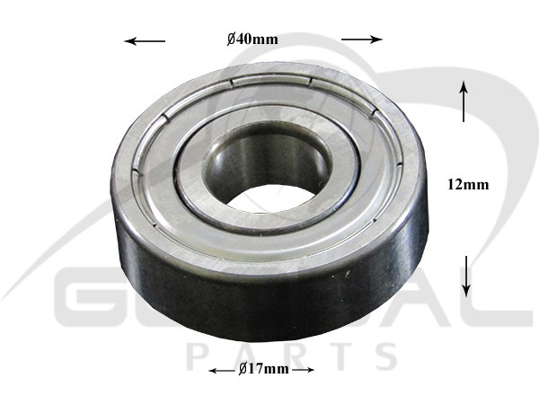 Gallery image 1 of ΡΟΥΛΕΜΑΝ ΠΛΥΝΤΗΡΙΟY ΡΟΥΧΩΝ 6203 2RS SKL 17x40x12