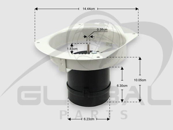 Gallery image 1 of ΑΝΕΜΙΣΤΗΡΑΣ ΜΕ ΣΤΕΦΑΝΙ Φ145-113ΜΜ 9W 2700RPM