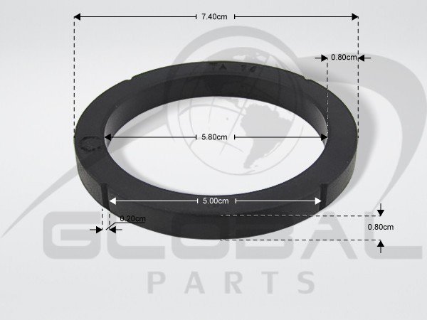 Gallery image 1 of ΦΛΑΝΤΖΑ ΚΟΥΠΑΣ Φ 74Χ57,5Χ8,5ΜΜ