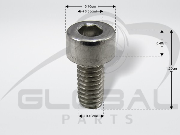 Gallery image 1 of ΒΙΔΑ ΣΥΣΦΙΞΗΣ INOX M4X8MM