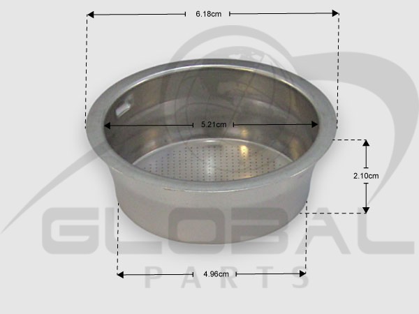 Gallery image 1 of ΓΝΗΣΙΟ ΦΙΛΤΡΟ ΚΑΦΕΤΙΕΡΑΣ 2 ΔΟΣΕΩΝ ΕSPRESSO KRUPS DELONGHI 7113212851