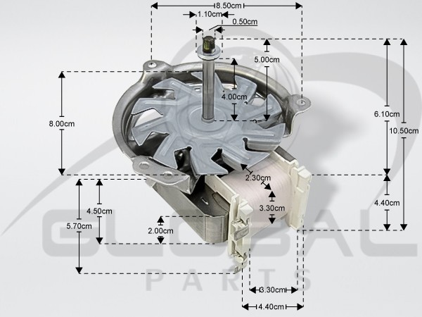 Gallery image 1 of ΜΟΤΕΡ ΑΕΡΟΘΕΡΜΗΣ ΚΟΥΖΙΝΑΣ BRANDT 76X6099