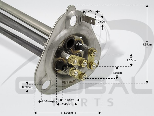 Gallery image 2 of ΑΝΤΙΣΤΑΣΗ ΜΠΟΙΛΕΡ ΕΠΑΓ.ΠΛ.ΠΙΑΤΩΝ  6000W 230V