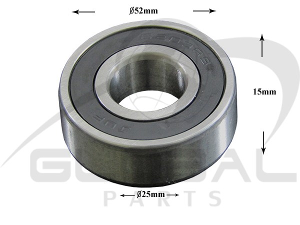Gallery image 1 of ΡΟΥΛΕΜΑΝ ΠΛΥΝΤΗΡΙΟY ΡΟΥΧΩΝ 6205 2RS SKL 25x52x15