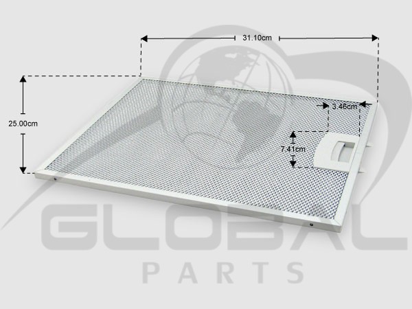 Gallery image 1 of ΓΝΗΣΙΟ ΜΕΤΑΛΛΙΚΟ ΦΙΛΤΡΟ ΑΠΟΡΡΟΦΗΤΗΡΑ BOSCH SIEMENS NEFF 00353110