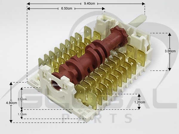 Gallery image 1 of ΔΙΑΚΟΠΤΗΣ ΕΠΙΛΟΓΗΣ ΦΟΥΡΝΟΥ SIEMENS 8 ΘΕΣΕΩΝ 10+9 ΕΠΑΦΕΣ 00424123