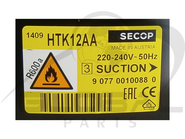 Gallery image 2 of ΜΟΤΕΡ ΨΥΓΕΙΟY SECOP R600 1/5 11,20CC HTK12AA